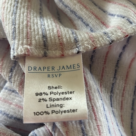 Draper & James RSVP Americana July 4th Fit n Flare Dress W/Pockets Sz S Textured - Picture 7 of 7